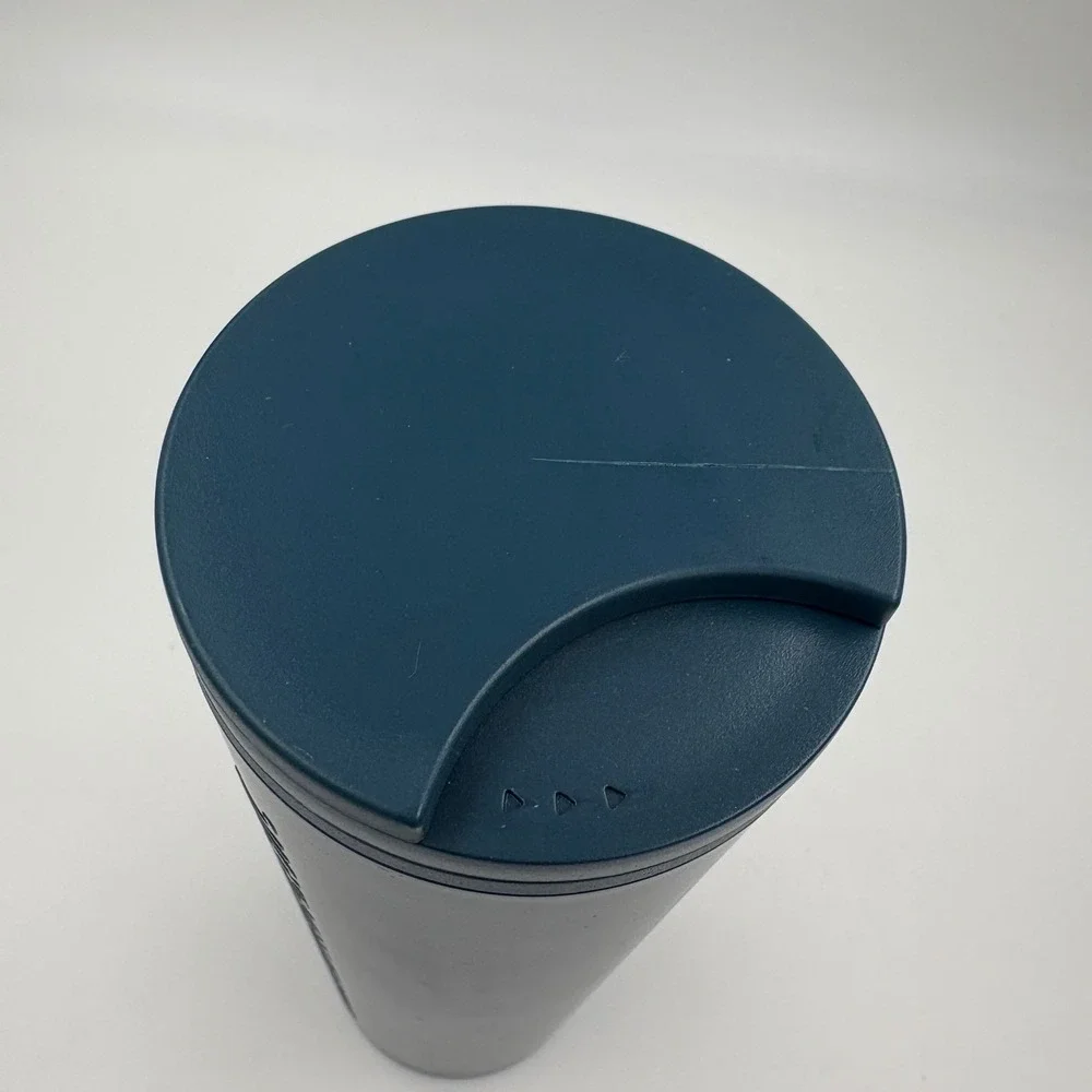 Starbucks Tumbler 16oz Navy Blue 100% Recycled Plastic Matte‎